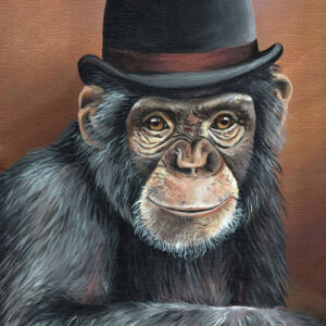 Schimpanse - Kunstdruck